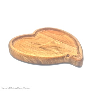 ظرف سرو چوبی مدل قلب سایز 20