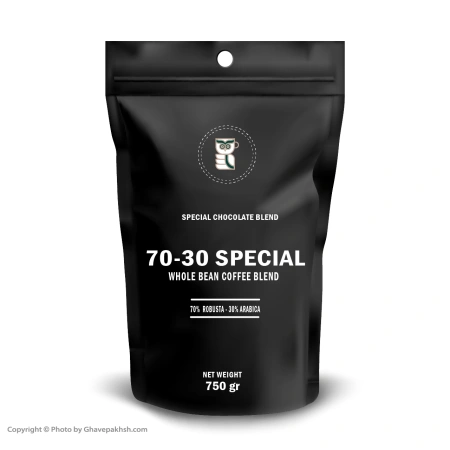 میکس قهوه 70 روبوستا 30 عربیکا ویژه 750 گرمی